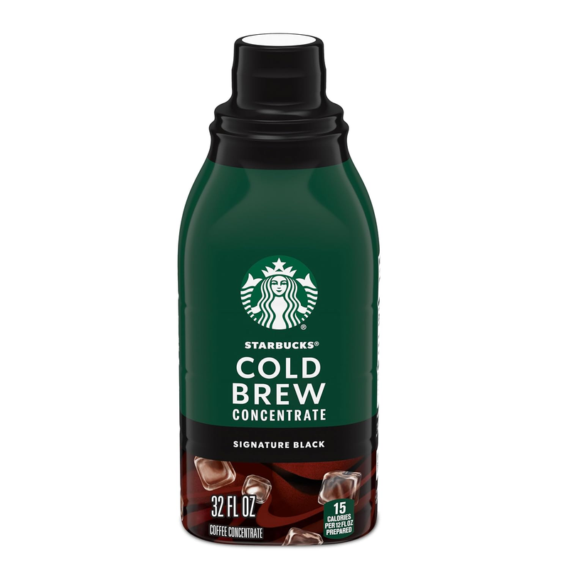 Cold Brew Coffee Concentrate, Signature Black, 100% Arabica, Multi-Serve Bottle
