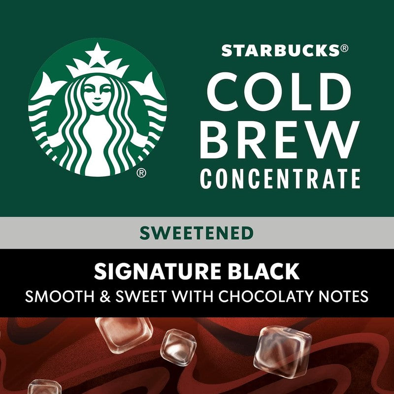 Cold Brew Coffee Concentrate, Signature Black, 100% Arabica, Multi-Serve Bottle