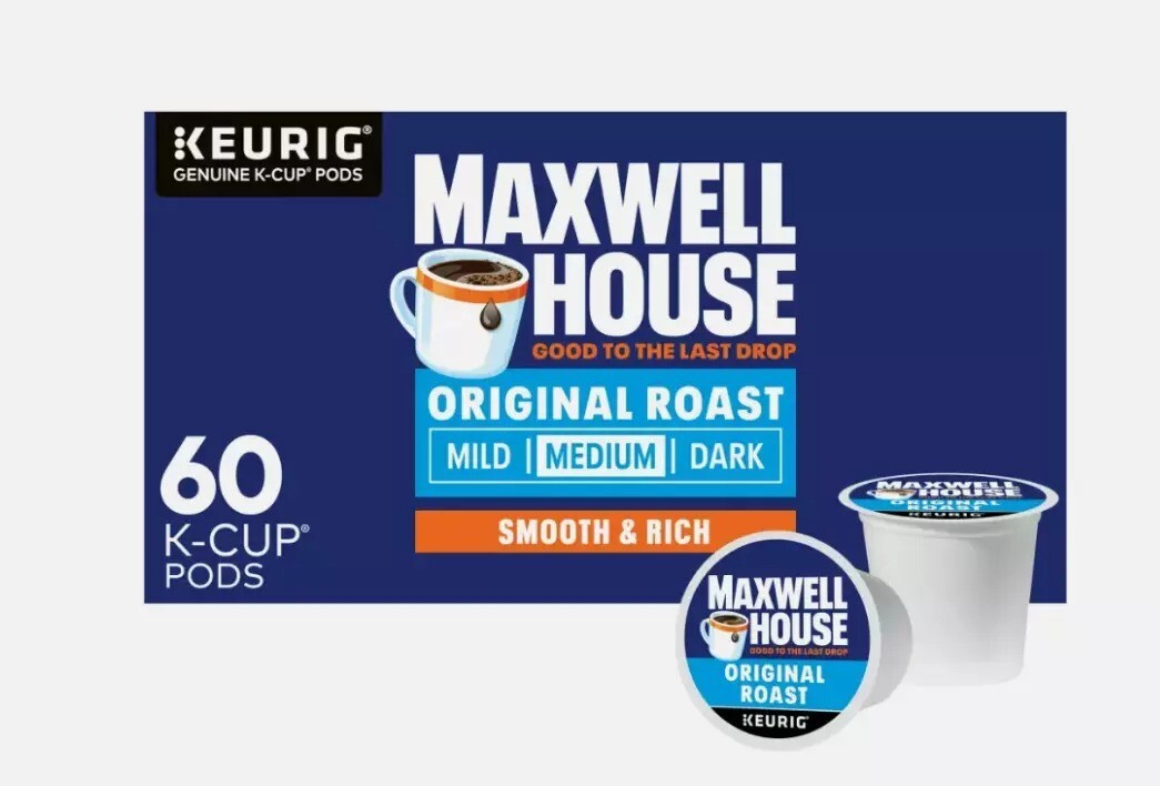 Maxwell House Original Roast Medium Roast K-Cup® Coffee Pods, 60 ct. Box