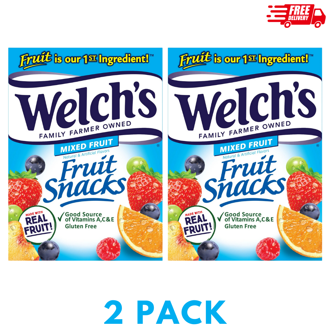 Welch's, Made With Real Fruit Fruit Snacks, Mixed Fruit, 0.8 oz, 80 Count