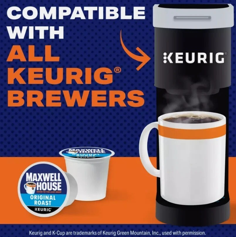 Maxwell House Original Roast Medium Roast K-Cup® Coffee Pods, 60 ct. Box