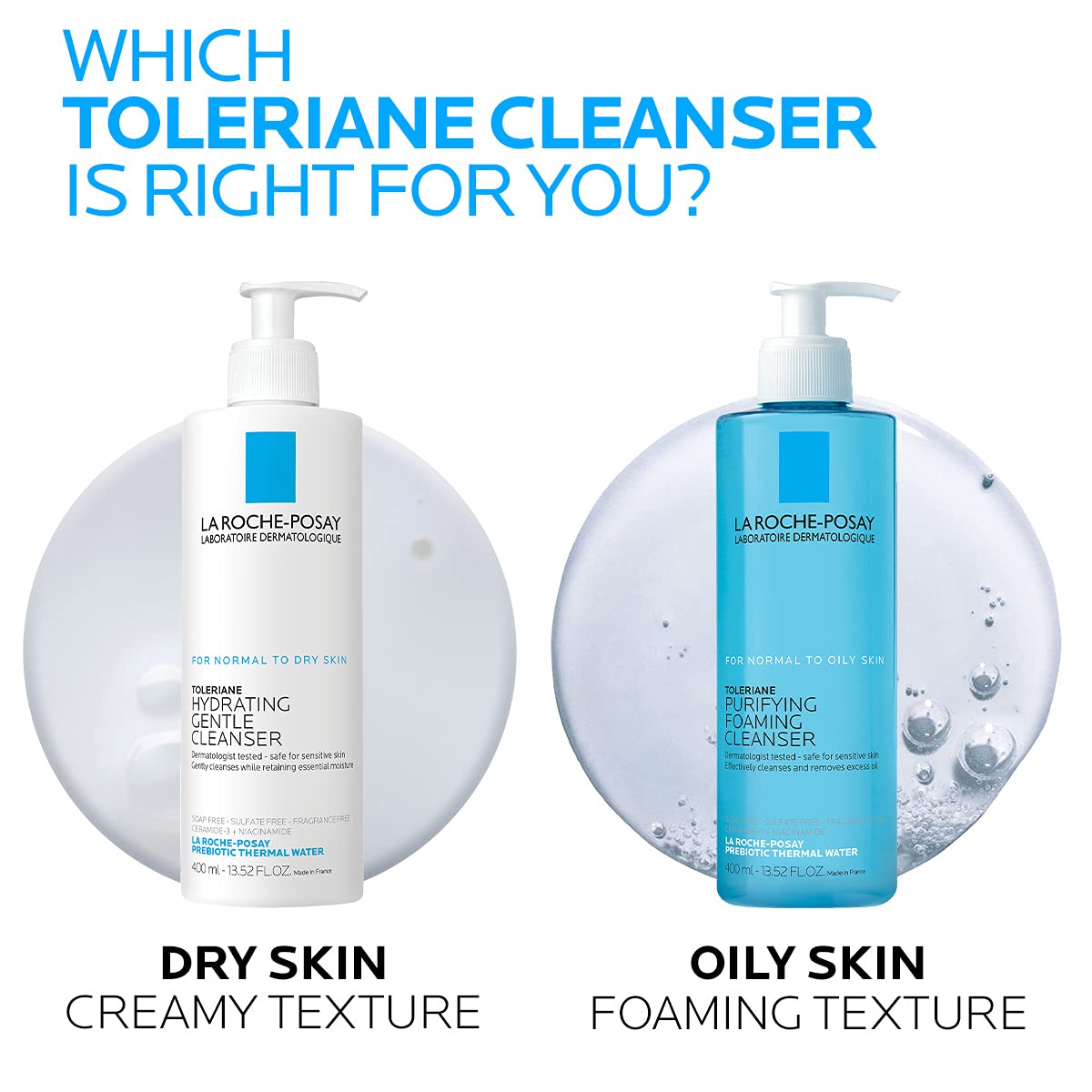 La Roche-Posay Effaclar Cleansing Gel 400ml Oily Sensitive Skin Purifying