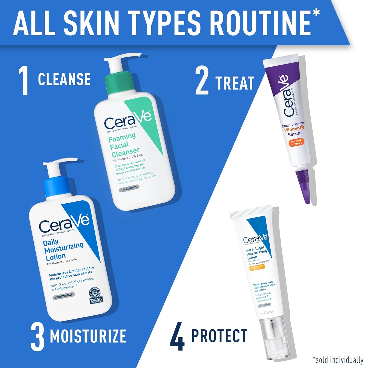 CeraVe Moisturizing Cream for Normal to Dry Skin with Hyaluronic Acid 2 Pack