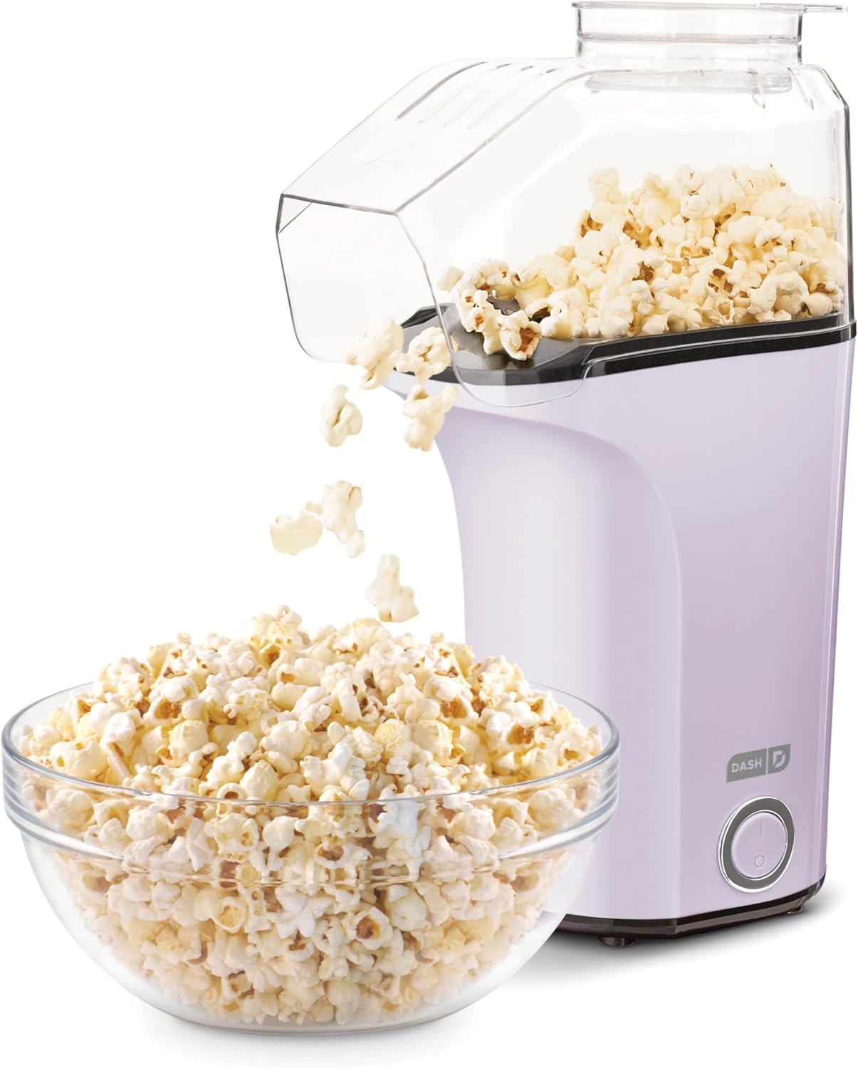DASH Hot Air Popcorn Popper 16 Cups Measuring Cup Butter Melting Easy Snack