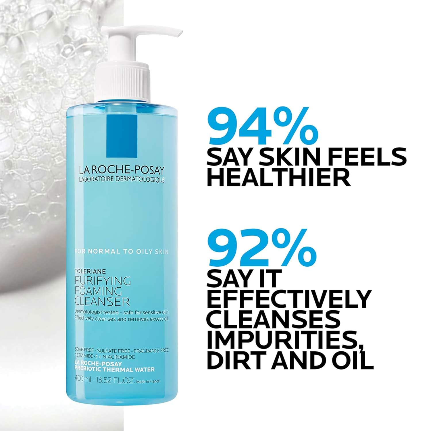 La Roche-Posay Effaclar Cleansing Gel 400ml Oily Sensitive Skin Purifying