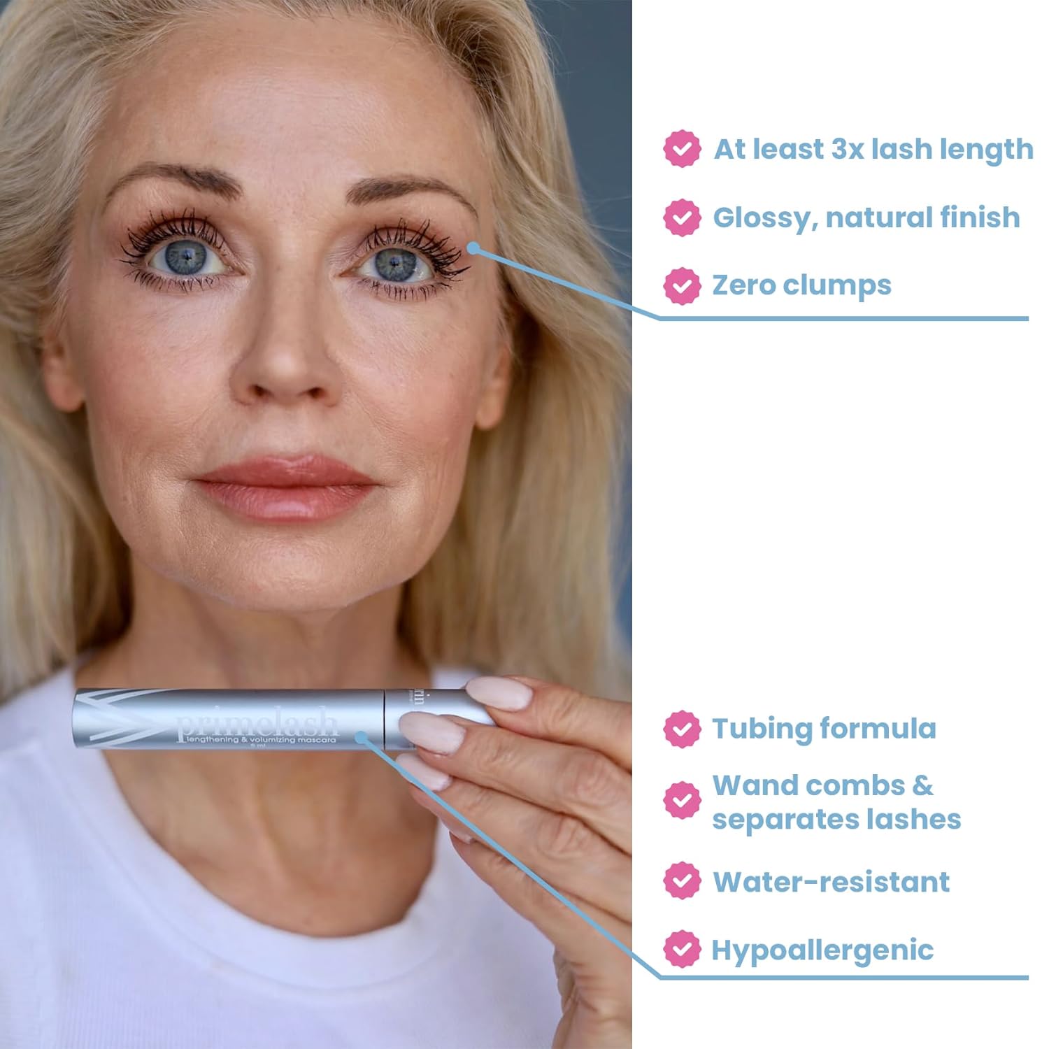 Prime Prometics PrimeLash Growth Serum for Women Over 50 – Grow More Lashes NIB