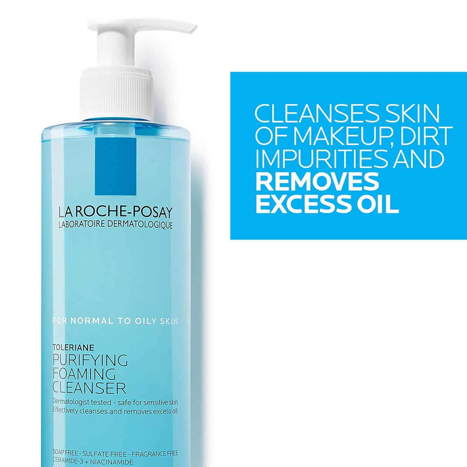 La Roche-Posay Effaclar Cleansing Gel 400ml Oily Sensitive Skin Purifying