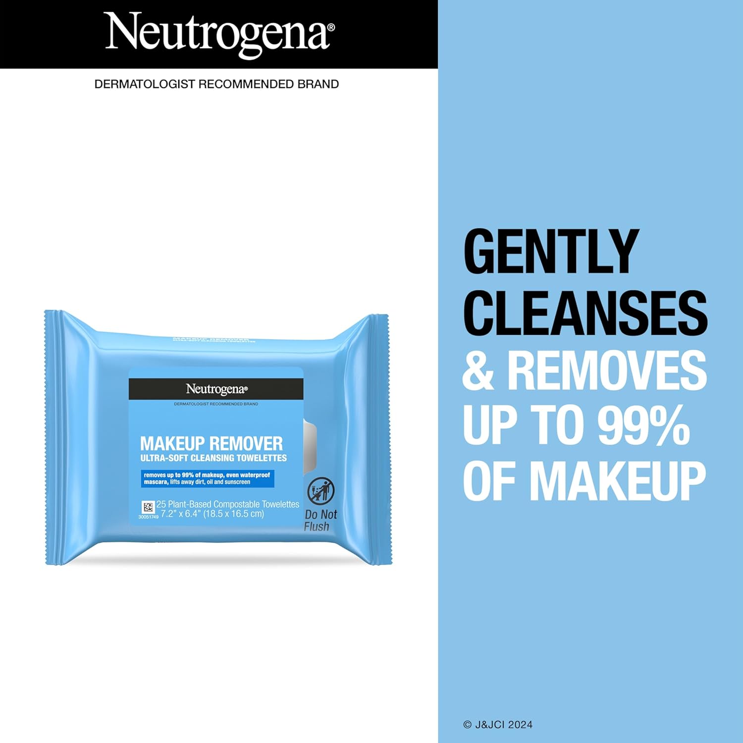 Garnier Skin Active Lot of 3 Refreshing Remover Cleansing Towelettes 25units