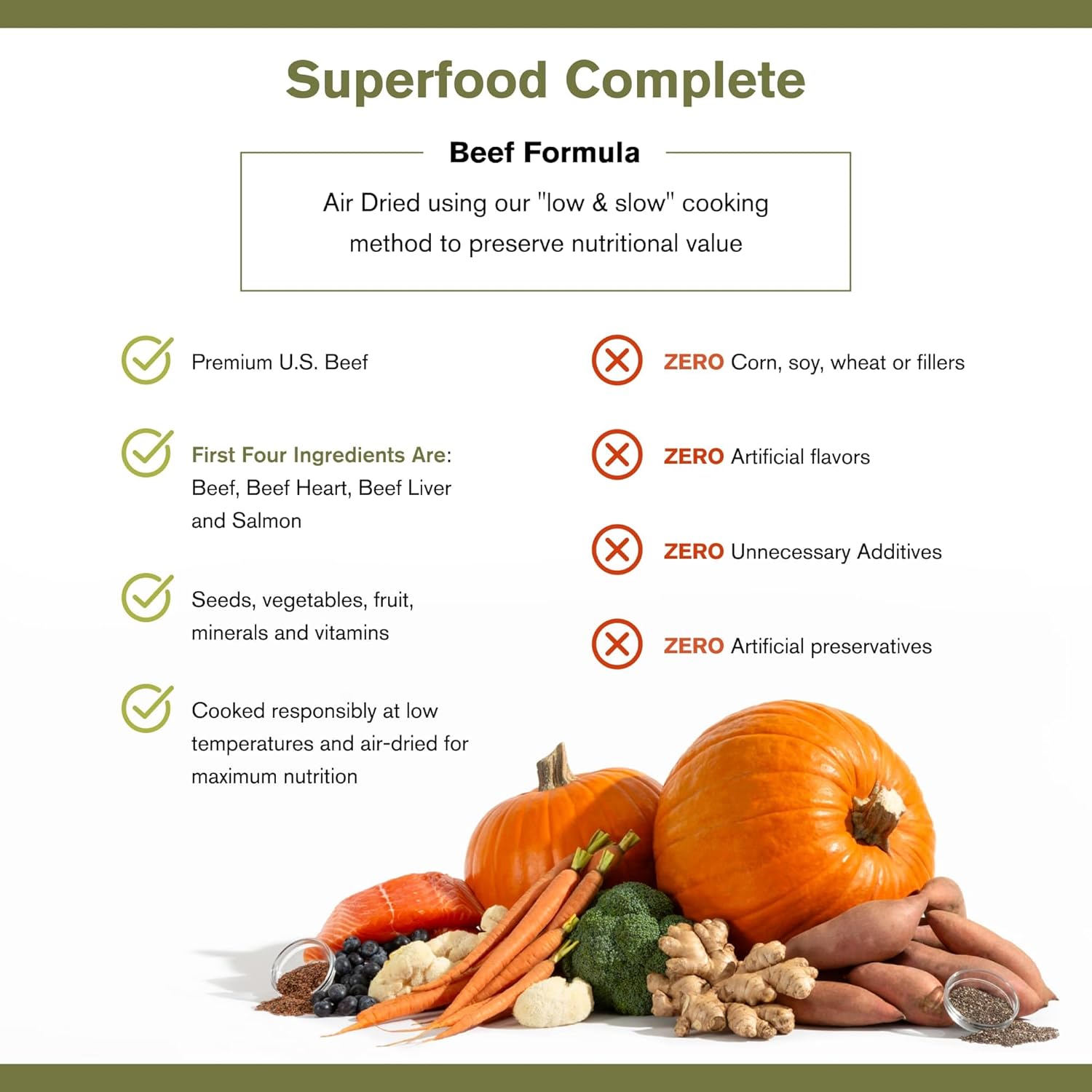 Badlands Ranch Superfood Complete Beef Formula FULL SIZE 24 oz Bag EXP 09/2026