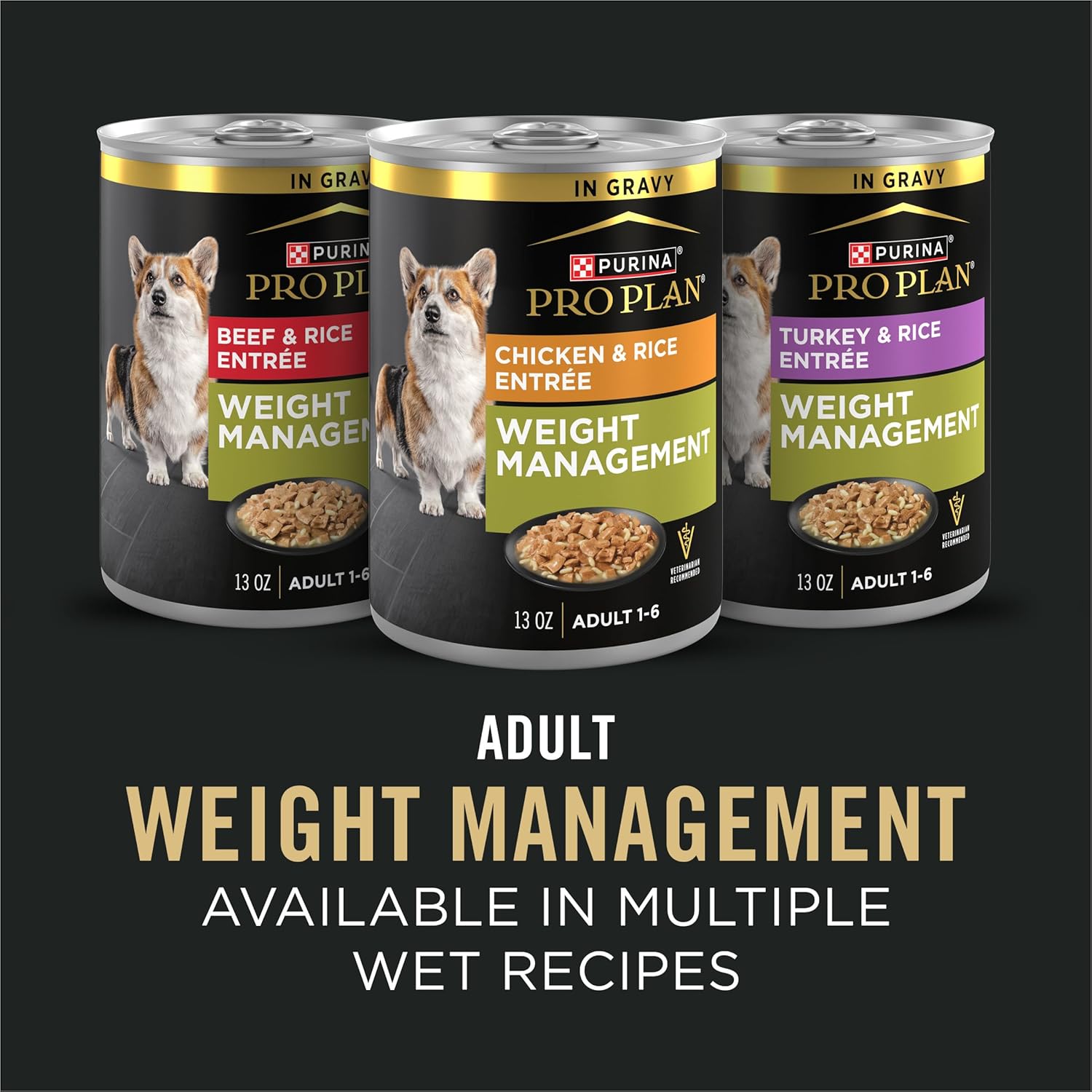 Purina Pro Plan Dog Food, Weight Mgmt, Shredded Chicken & Rice, 34 lb Bag