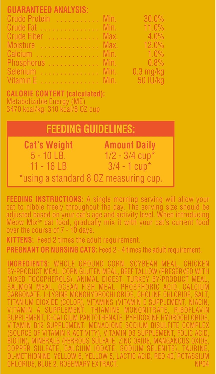 Meow Mix Original Choice Dry Cat Food, 30 Pounds Bag