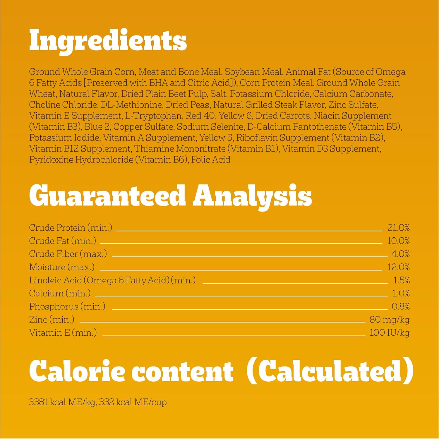 Comida seca completa para perros adultos Purina Dog Chow, carne real alta en proteínas, 44 libras