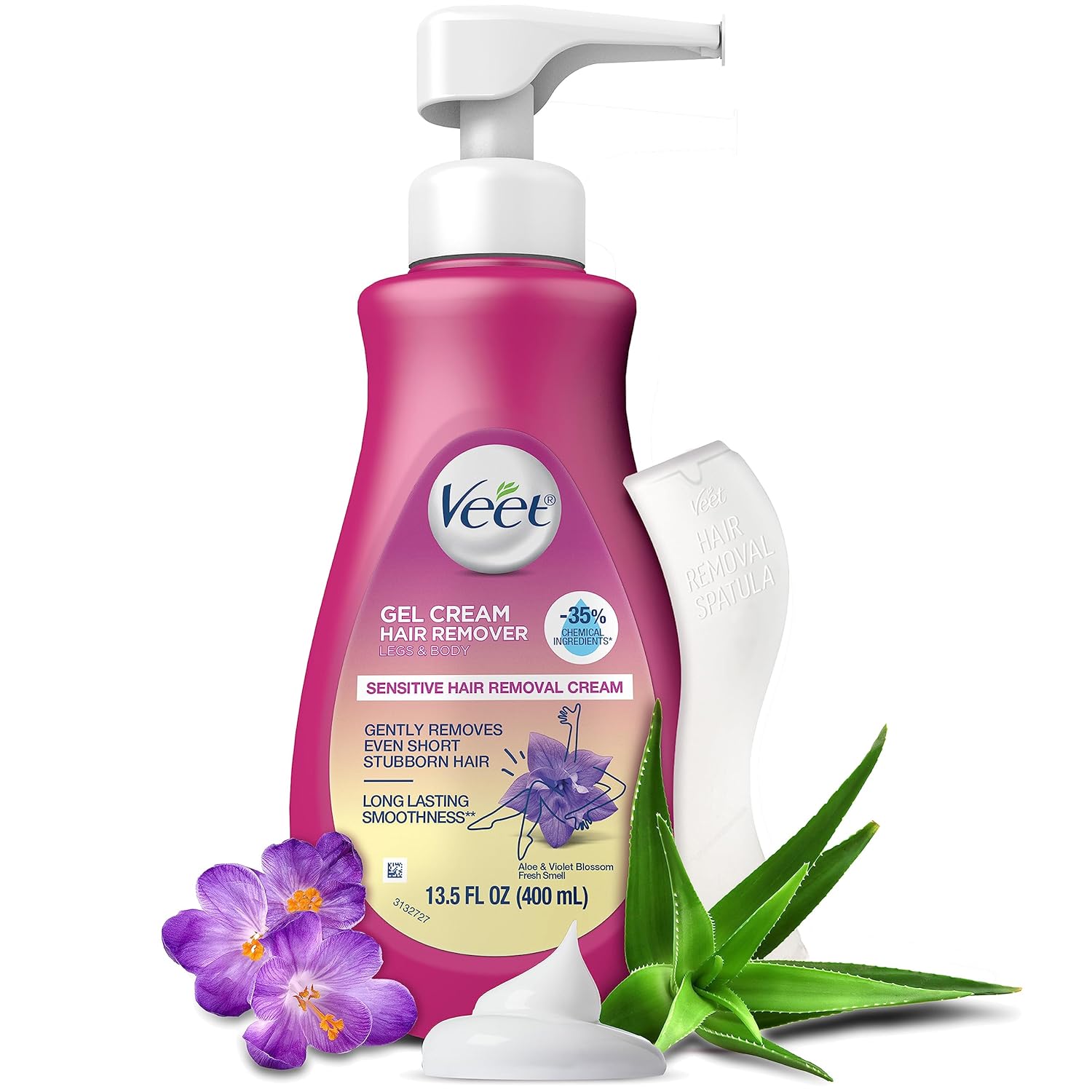 Hair Remover, Veet Gel Hair Removal Cream Sensitive, 13.5 Ounce, Sensitive formu